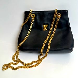 Palomino Picasso Iconic X Leather Bag on Gold Chain